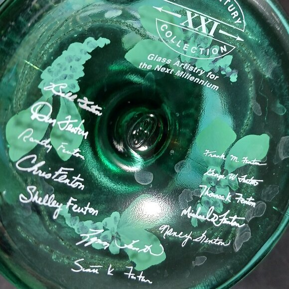 Fenton Art Glass-New Century XXI Collection Multiple Signature - Picture 4 of 10